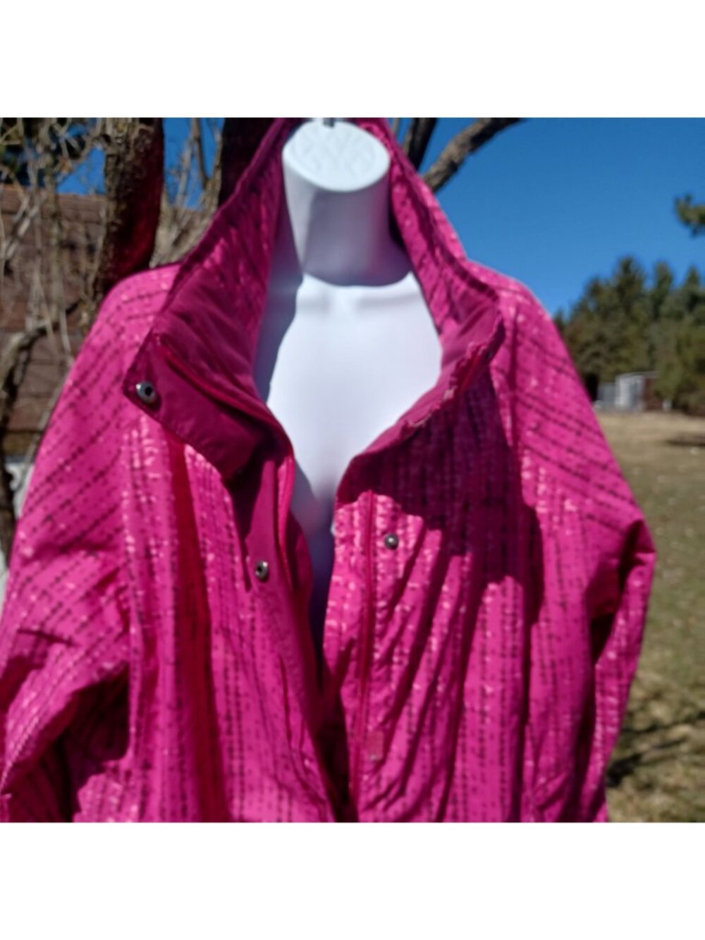 Columbia Bugaboo Windbreaker Jacket Lightweight Pink Outdoor Utility Womens 3X - Picture 3 of 16